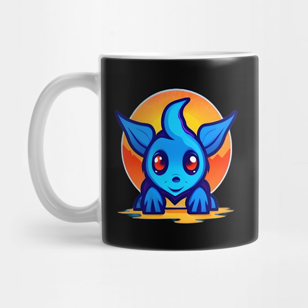 Cute Blue Monster by Gameshirts